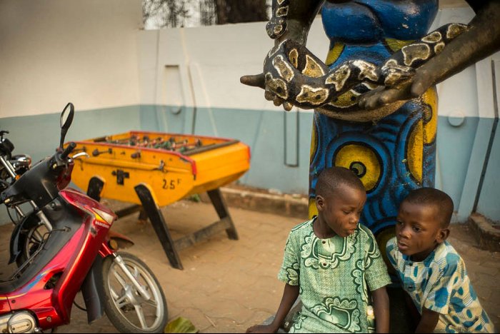 OUIDAH - Benín - África - Temple de las serpientes